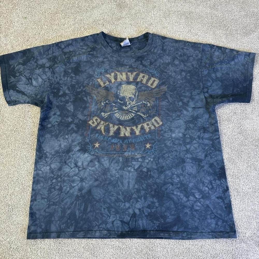 Vintage 90s Liquid Blue Lynyrd Skynyrd Tie Dye T-Shirt XL
